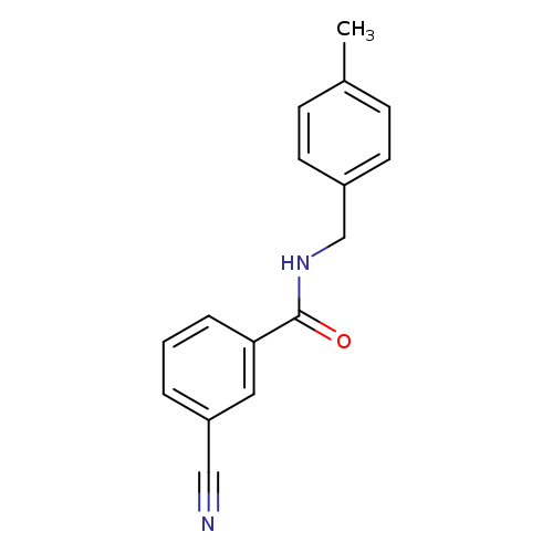 3-cyano-N-[(4-methylphenyl)methyl]benzamide