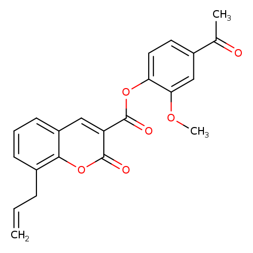 4-acetyl-2-methoxyphenyl 2-oxo-8-(prop-2-en-1-yl)-2H-chromene-3-carboxylate