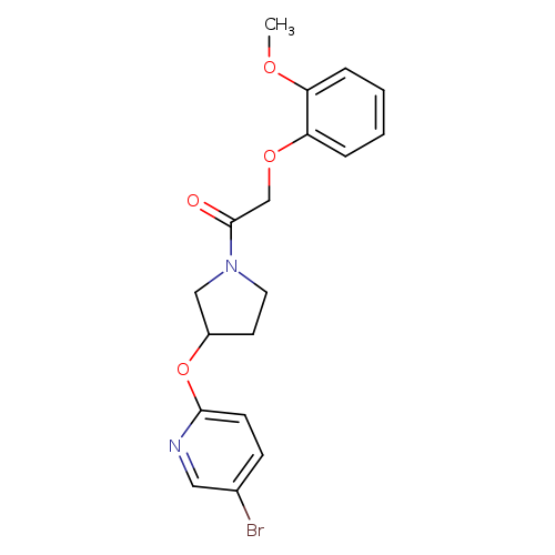 1-{3-[(5-bromopyridin-2-yl)oxy]pyrrolidin-1-yl}-2-(2-methoxyphenoxy)ethan-1-one
