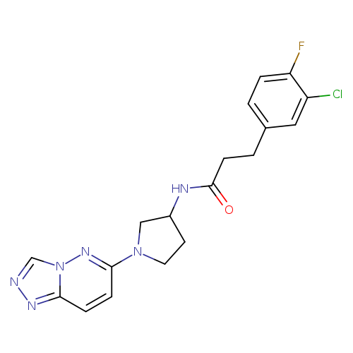 3-(3-chloro-4-fluorophenyl)-N-(1-{[1,2,4]triazolo[4,3-b]pyridazin-6-yl}pyrrolidin-3-yl)propanamide