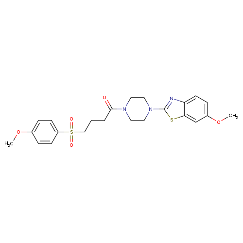 1-[4-(6-methoxy-1,3-benzothiazol-2-yl)piperazin-1-yl]-4-(4-methoxybenzenesulfonyl)butan-1-one