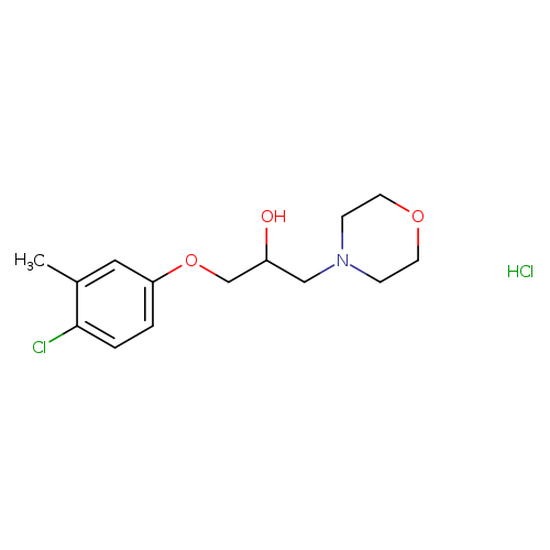 1-(4-CHLORO-3-METHYLPHENOXY)-3-MORPHOLIN-4-YLPROPAN-2-OL HYDROCHLORIDE