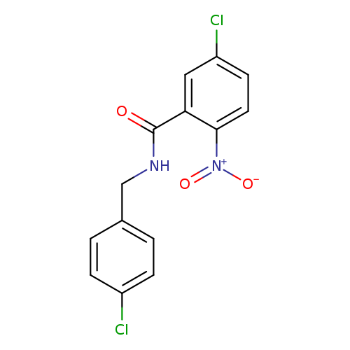 5-chloro-N-[(4-chlorophenyl)methyl]-2-nitrobenzamide