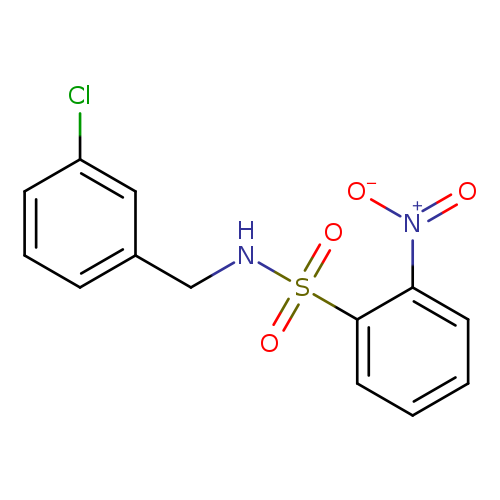 N-[(3-chlorophenyl)methyl]-2-nitrobenzene-1-sulfonamide