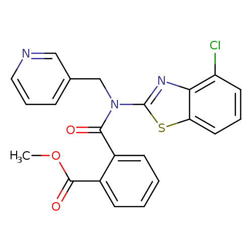 methyl 2-[(4-chloro-1,3-benzothiazol-2-yl)[(pyridin-3-yl)methyl]carbamoyl]benzoate