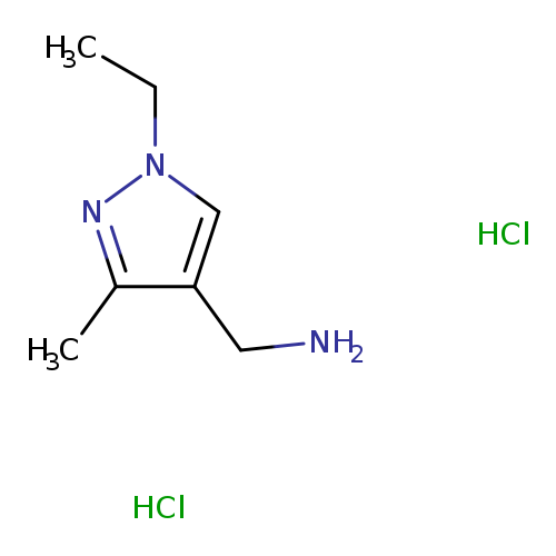 [(1-ethyl-3-methyl-1H-pyrazol-4-yl)methyl]amine dihydrochloride