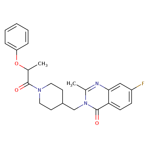7-fluoro-2-methyl-3-{[1-(2-phenoxypropanoyl)piperidin-4-yl]methyl}-3,4-dihydroquinazolin-4-one