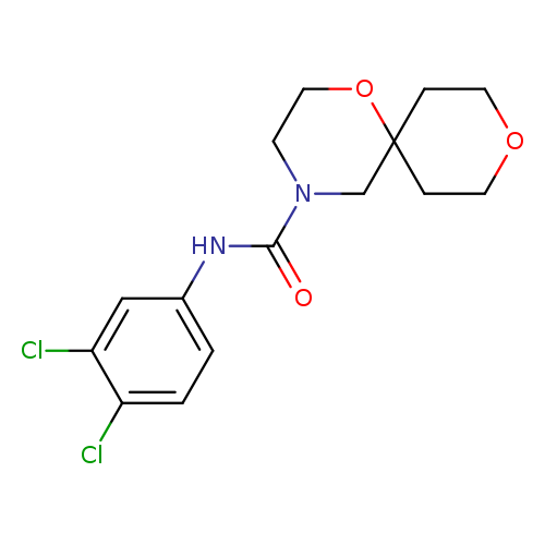 N-(3,4-dichlorophenyl)-1,9-dioxa-4-azaspiro[5.5]undecane-4-carboxamide
