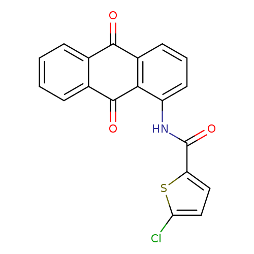5-chloro-N-(9,10-dioxo-9,10-dihydroanthracen-1-yl)thiophene-2-carboxamide