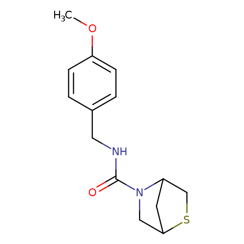 N-[(4-methoxyphenyl)methyl]-2-thia-5-azabicyclo[2.2.1]heptane-5-carboxamide
