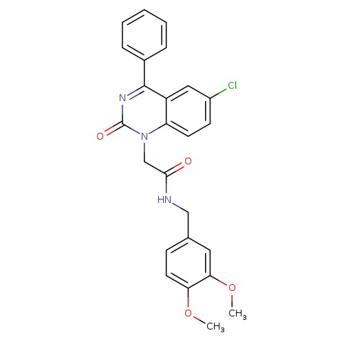 2-(6-chloro-2-oxo-4-phenyl-1,2-dihydroquinazolin-1-yl)-N-[(3,4-dimethoxyphenyl)methyl]acetamide