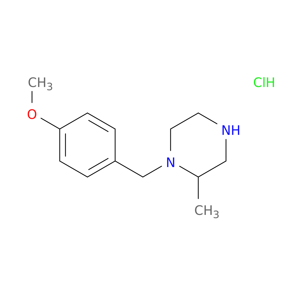 1-(4-Methoxybenzyl)-2-methylpiperazine hydrochloride