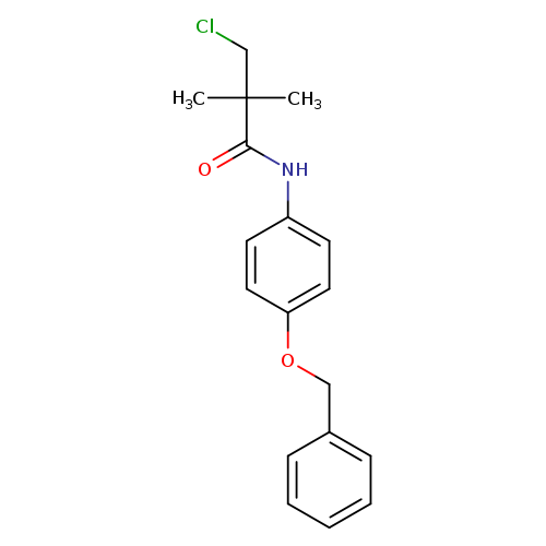 N-[4-(benzyloxy)phenyl]-3-chloro-2,2-dimethylpropanamide