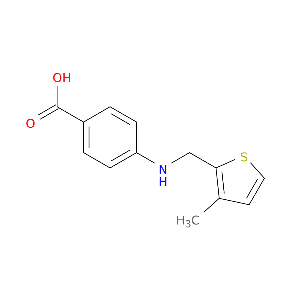 4-{[(3-methyl-2-thienyl)methyl]amino}benzoic acid
