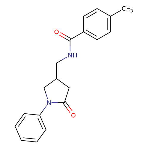 4-methyl-N-[(5-oxo-1-phenylpyrrolidin-3-yl)methyl]benzamide
