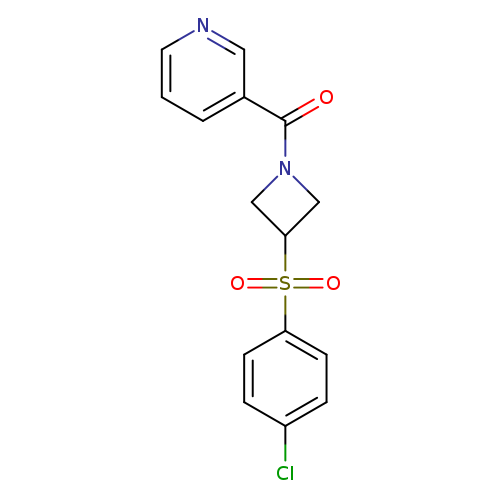 3-[3-(4-chlorobenzenesulfonyl)azetidine-1-carbonyl]pyridine