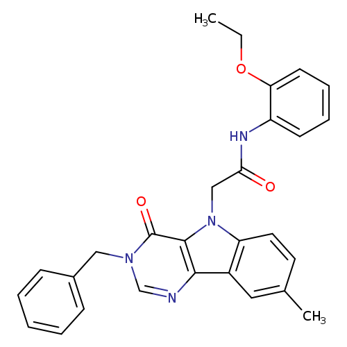 2-{3-benzyl-8-methyl-4-oxo-3H,4H,5H-pyrimido[5,4-b]indol-5-yl}-N-(2-ethoxyphenyl)acetamide
