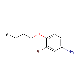 3-Bromo-4-butoxy-5-fluoro-phenylamine