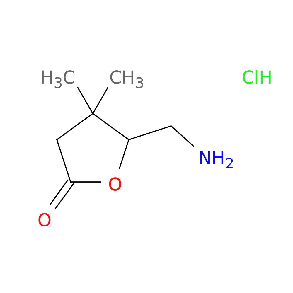 5-(aminomethyl)-4,4-dimethyloxolan-2-one hydrochloride