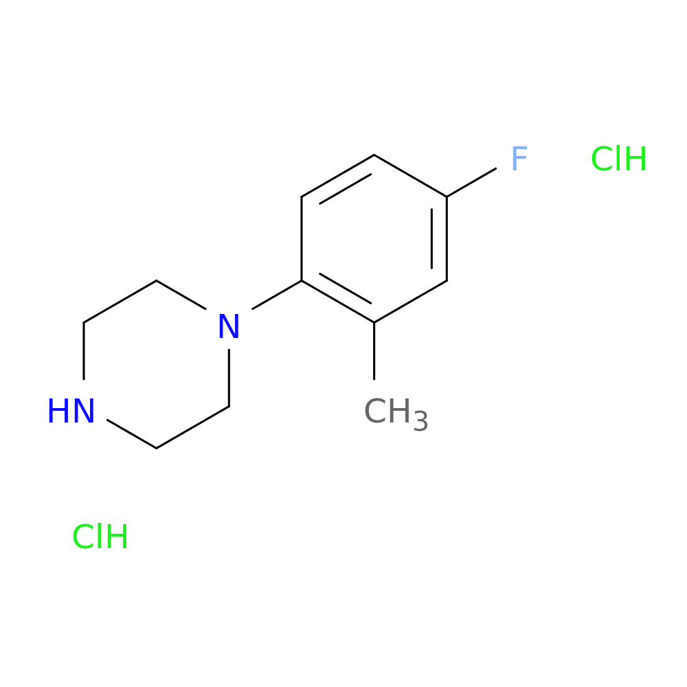 1-(4-fluoro-2-methylphenyl)piperazine dihydrochloride