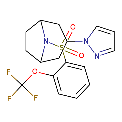 3-(1H-pyrazol-1-yl)-8-[2-(trifluoromethoxy)benzenesulfonyl]-8-azabicyclo[3.2.1]octane