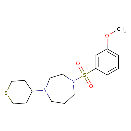 1-(3-methoxybenzenesulfonyl)-4-(thian-4-yl)-1,4-diazepane