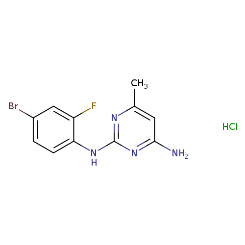 N2-(4-bromo-2-fluorophenyl)-6-methylpyrimidine-2,4-diamine hydrochloride