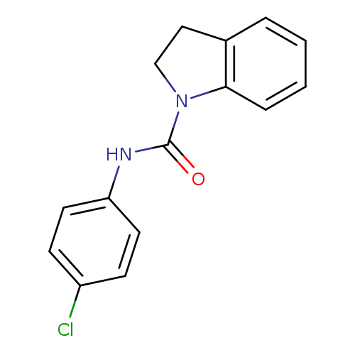 1H-Indole-1-carboxamide, N-(4-chlorophenyl)-2,3-dihydro-