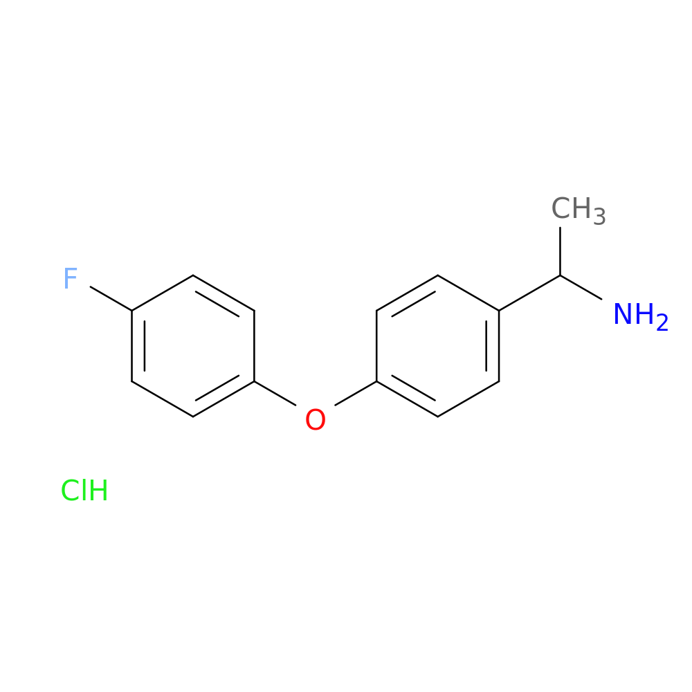 1-[4-(4-fluorophenoxy)phenyl]ethan-1-amine hydrochloride
