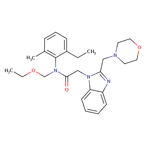 N-(ethoxymethyl)-N-(2-ethyl-6-methylphenyl)-2-{2-[(morpholin-4-yl)methyl]-1H-1,3-benzodiazol-1-yl}acetamide