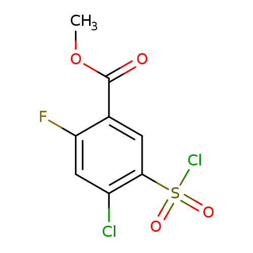 methyl 4-chloro-5-(chlorosulfonyl)-2-fluorobenzoate