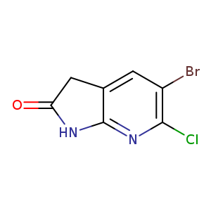 2H-Pyrrolo[2,3-b]pyridin-2-one, 5-broMo-6-chloro-1,3-dihydro-
