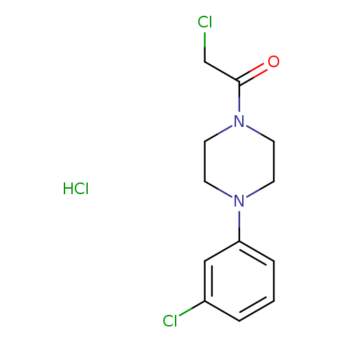 2-chloro-1-[4-(3-chlorophenyl)piperazin-1-yl]ethan-1-one hydrochloride
