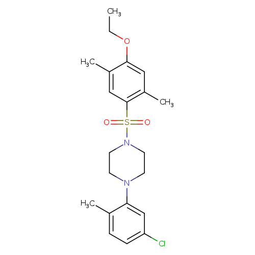 1-(5-chloro-2-methylphenyl)-4-(4-ethoxy-2,5-dimethylbenzenesulfonyl)piperazine