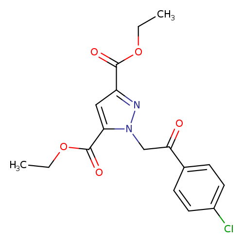 Diethyl 1-[2-(4-chlorophenyl)-2-oxoethyl]-1h-pyrazole-3,5-dicarboxylate