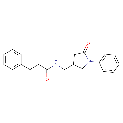 N-[(5-oxo-1-phenylpyrrolidin-3-yl)methyl]-3-phenylpropanamide