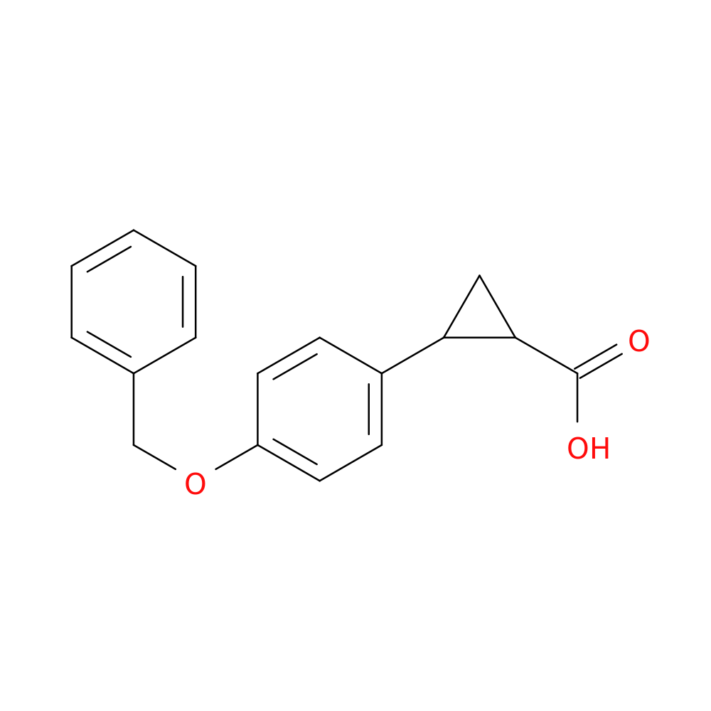 2-[4-(benzyloxy)phenyl]cyclopropane-1-carboxylic acid
