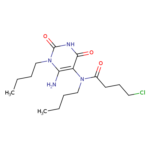 N-(6-amino-1-butyl-2,4-dioxo-1,2,3,4-tetrahydropyrimidin-5-yl)-N-butyl-4-chlorobutanamide
