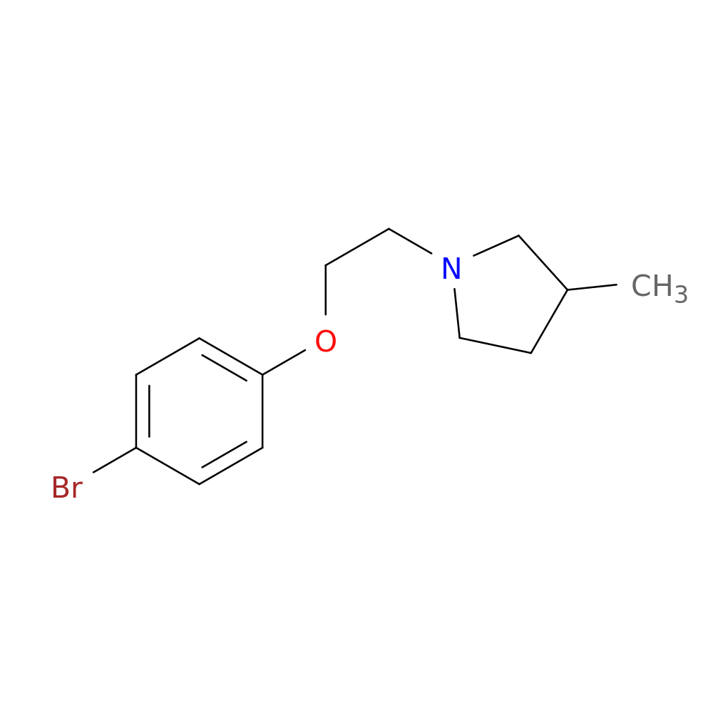 1-[2-(4-bromophenoxy)ethyl]-3-methylpyrrolidine