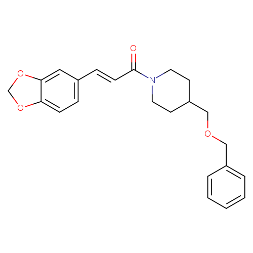 (2E)-3-(2H-1,3-benzodioxol-5-yl)-1-{4-[(benzyloxy)methyl]piperidin-1-yl}prop-2-en-1-one