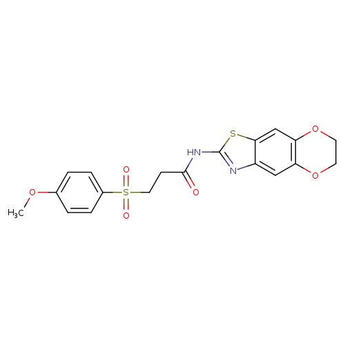 N-{10,13-dioxa-4-thia-6-azatricyclo[7.4.0.0^{3,7}]trideca-1,3(7),5,8-tetraen-5-yl}-3-(4-methoxybenzenesulfonyl)propanamide