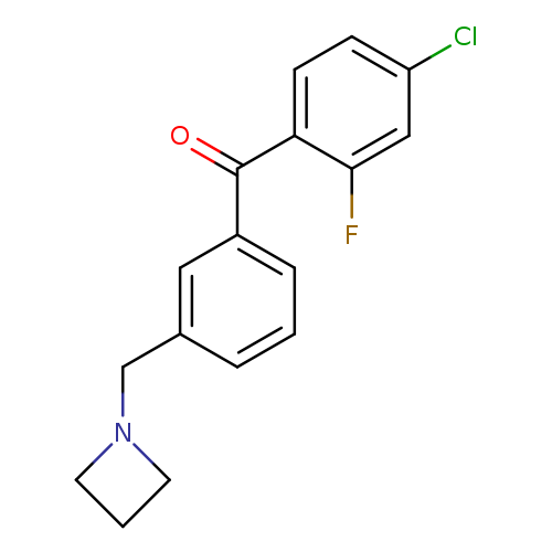 (3-(Azetidin-1-ylmethyl)phenyl)(4-chloro-2-fluorophenyl)methanone