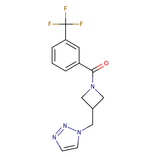 1-({1-[3-(trifluoromethyl)benzoyl]azetidin-3-yl}methyl)-1H-1,2,3-triazole
