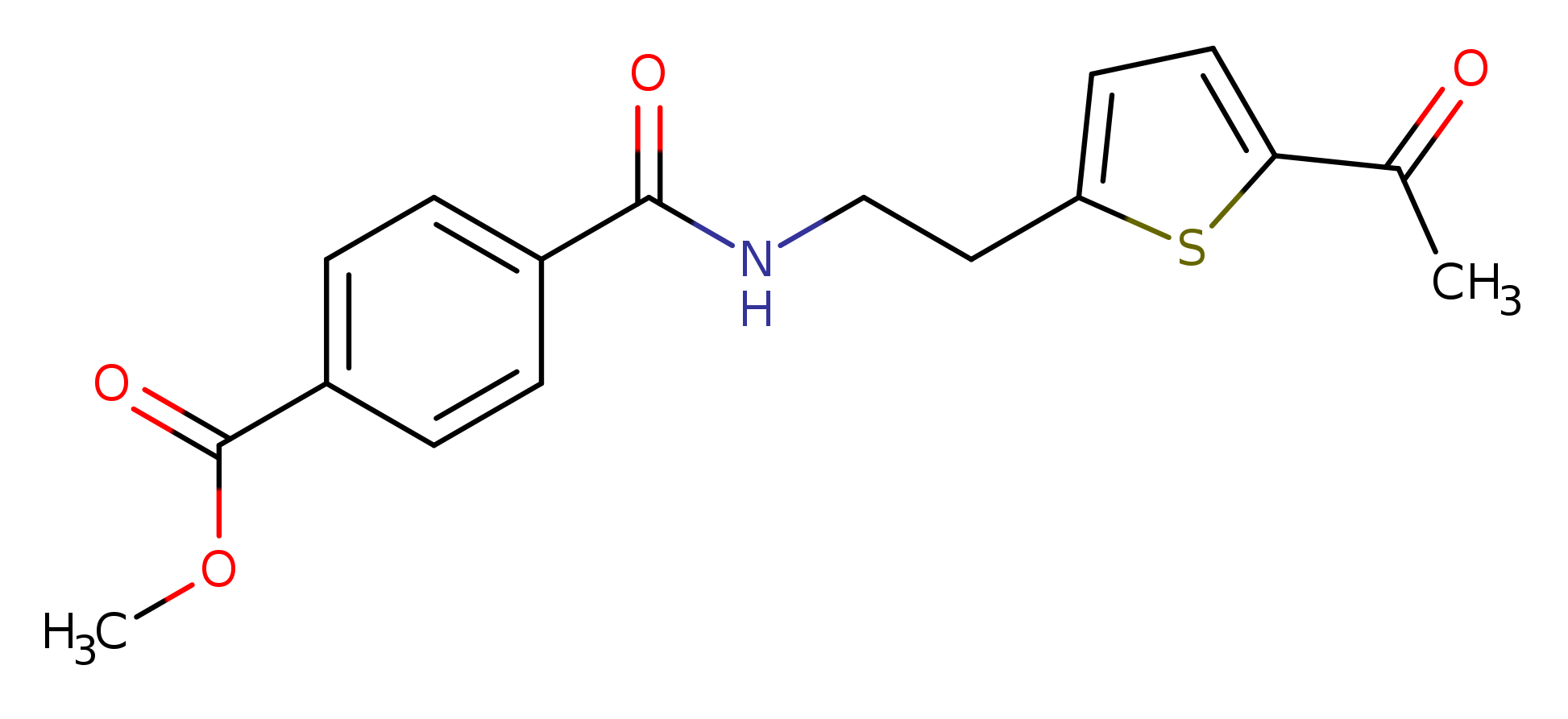 methyl 4-{[2-(5-acetylthiophen-2-yl)ethyl]carbamoyl}benzoate