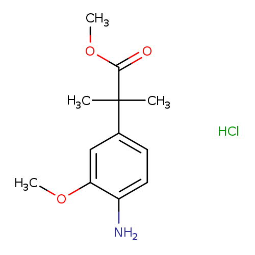 methyl2-(4-amino-3-methoxyphenyl)-2-methylpropanoatehydrochloride