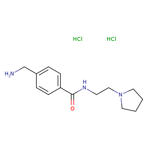 4-(aminomethyl)-N-[2-(pyrrolidin-1-yl)ethyl]benzamide dihydrochloride