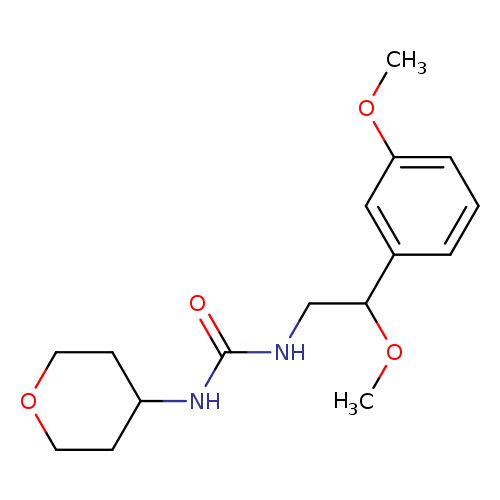 3-[2-methoxy-2-(3-methoxyphenyl)ethyl]-1-(oxan-4-yl)urea