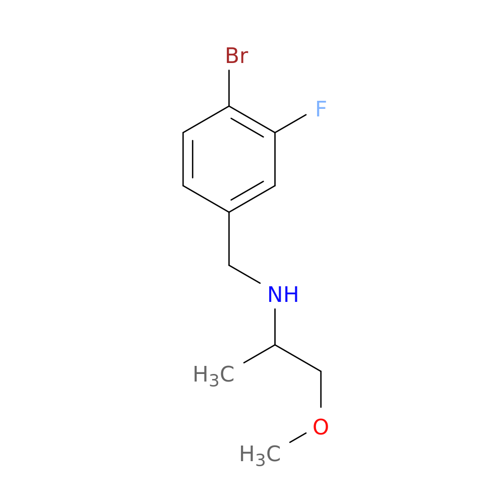 [(4-bromo-3-fluorophenyl)methyl](1-methoxypropan-2-yl)amine
