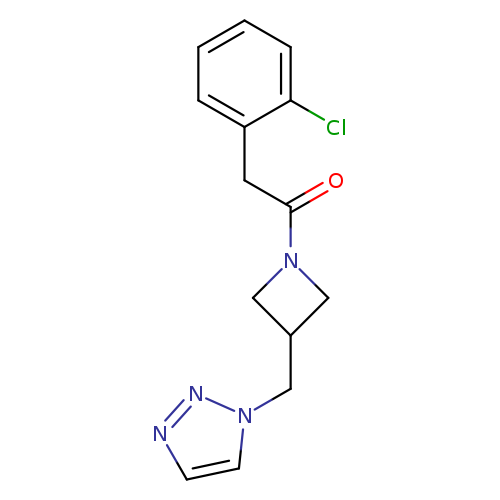 2-(2-chlorophenyl)-1-{3-[(1H-1,2,3-triazol-1-yl)methyl]azetidin-1-yl}ethan-1-one