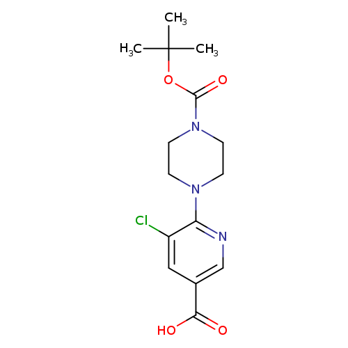 6-(4-(tert-Butoxycarbonyl)piperazin-1-yl)-5-chloronicotinic acid